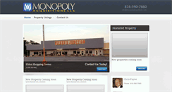 Desktop Screenshot of monopolypropertieskc.com